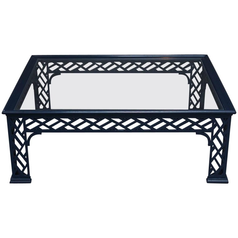 Chinese Chippendale Lacquered Coffee Table At 1stdibs Chinese Chippendale Lacquered Coffee Table For