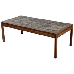 Vintage Midcentury Tile Top Coffee Table