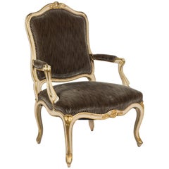 Fauteuil-Stuhl im Louis XV-Stil des 19. Jahrhunderts