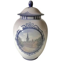 Bing & Grondahl Hyldahl Art Nouveau Vase with Lid #293/15