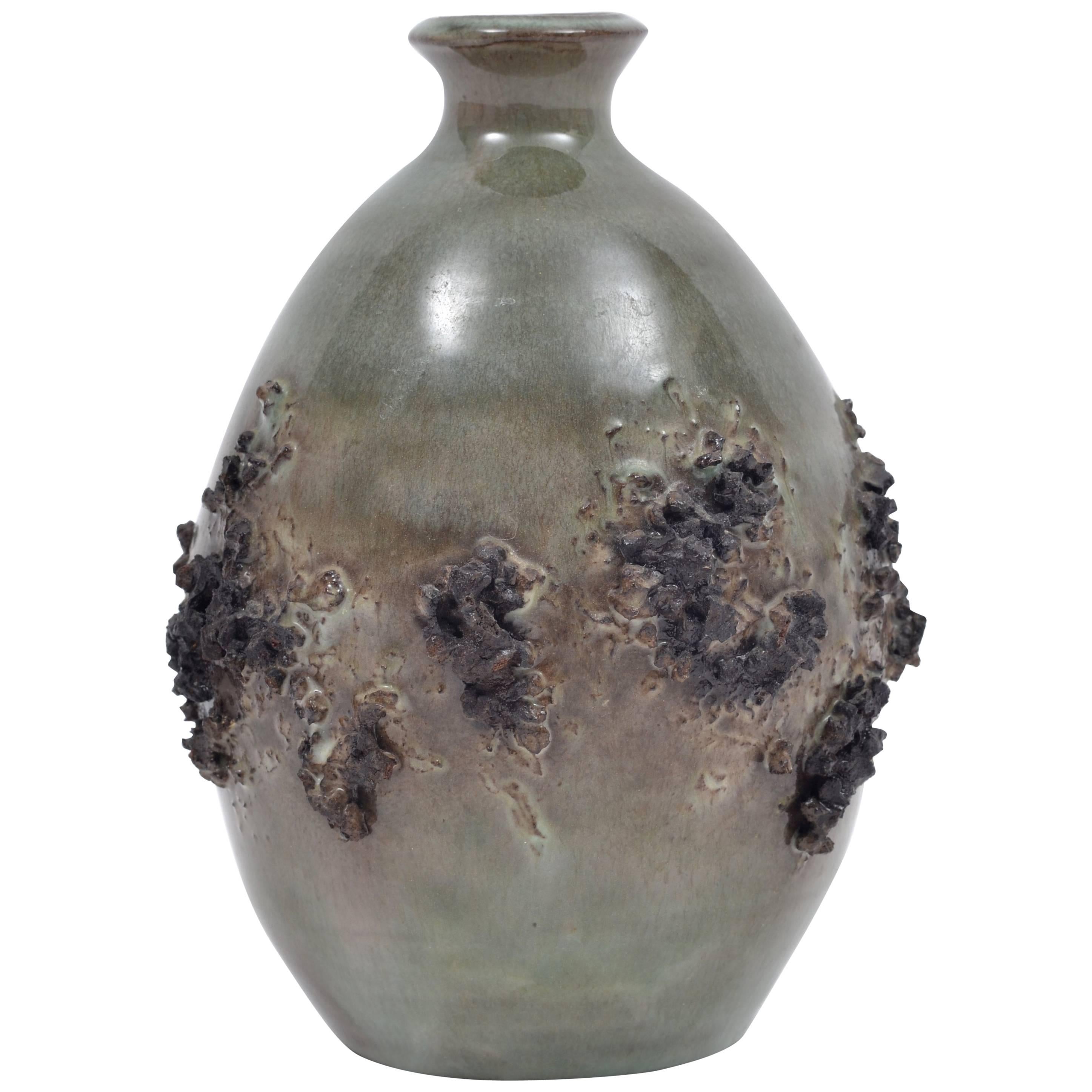 Ragnar Kjartansson Glit Ceramic Vase For Sale