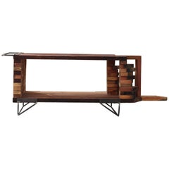 Contemporary Khuni Reclaimed Solid Wood multifunctional piece, Sealed with Oil.