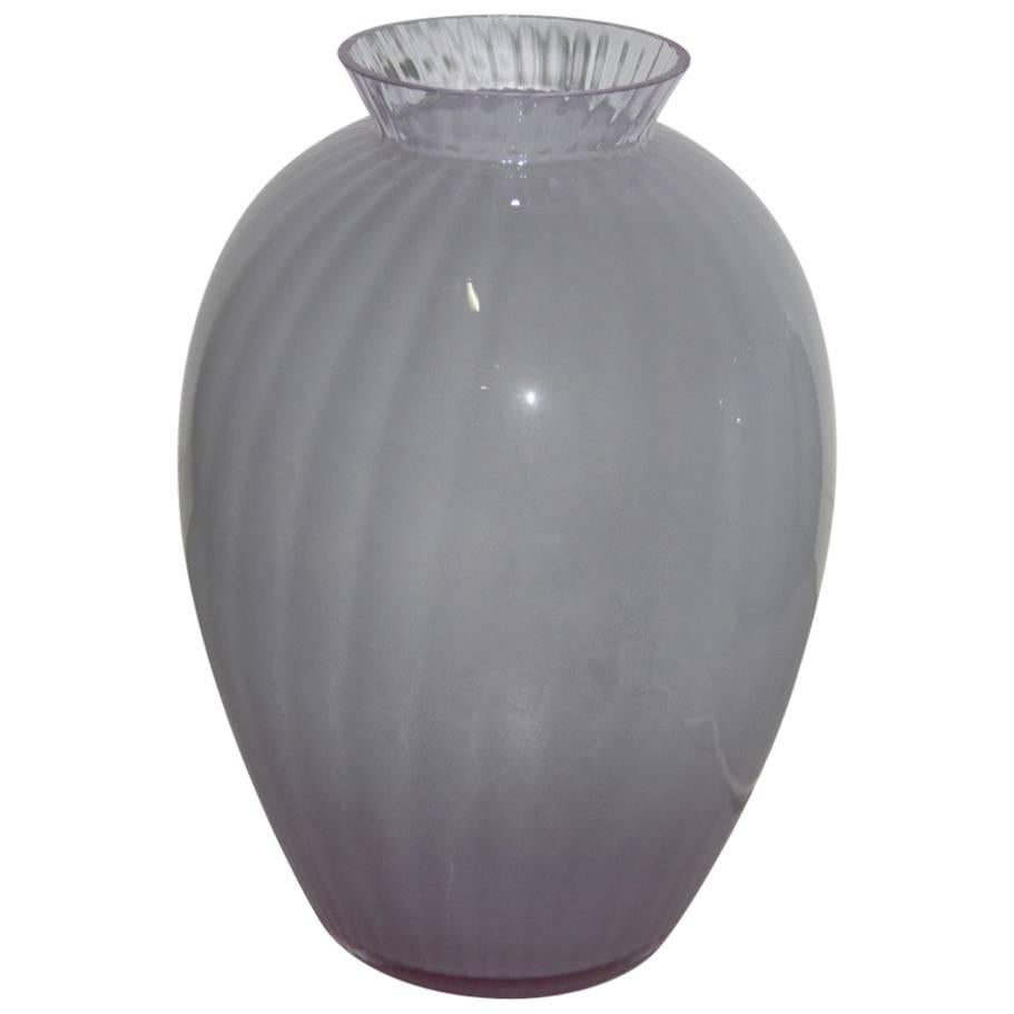 Lampe de bureau en forme de vase en verre d'art de Murano Carlo Moretti, 1970