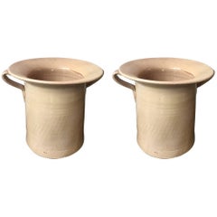 Pair of Italian Preserving Pots