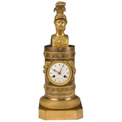 Antique Empire Gilt Bronze Clock Mantel, circa 1800