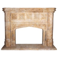 Gothic Revival Stone Fireplace For Sale At 1stdibs