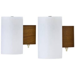 Swedish Midcentury Minimalist Wall Lamps by Uno & Östen Kristiansson for Luxus