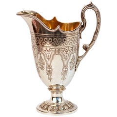 Antique Exceptional Victorian Silver Cream Jug by Martin Hall 
Co , London, 1883