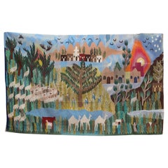 1930s, Tapestry with Animal and Plant Scenery