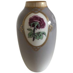 Royal Copenhagen Art Nouveau Vase #239 with Gold