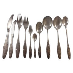 Diamant / Diamond by A. Dragsted Danish Sterling Silver Flatware Set