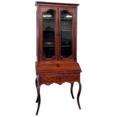 18th Century Louis XVI Style French Inlaid Secretary Desk