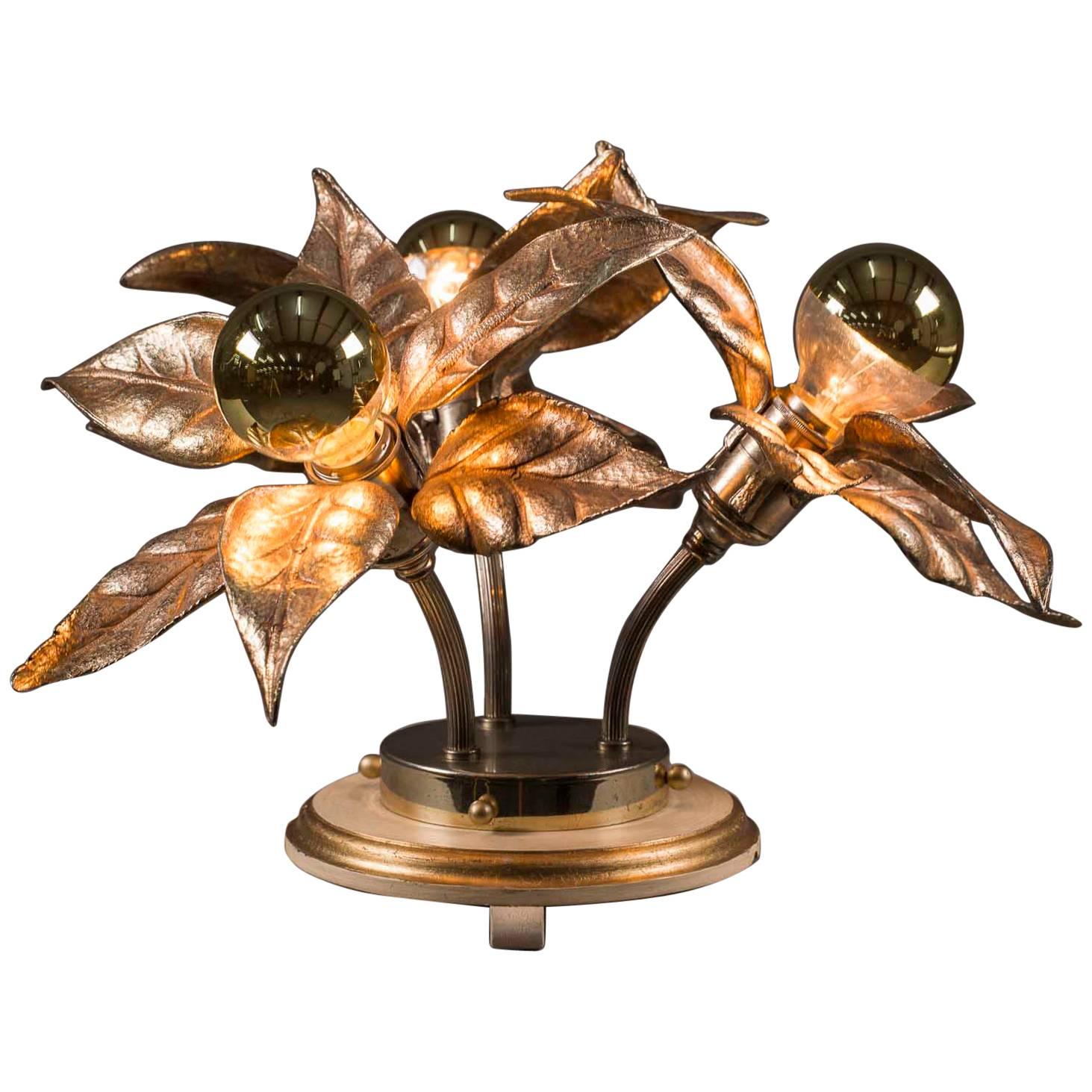 Willy Daro Style Flower Lamp, Made by Massive, Belgium, circa 1970 For Sale