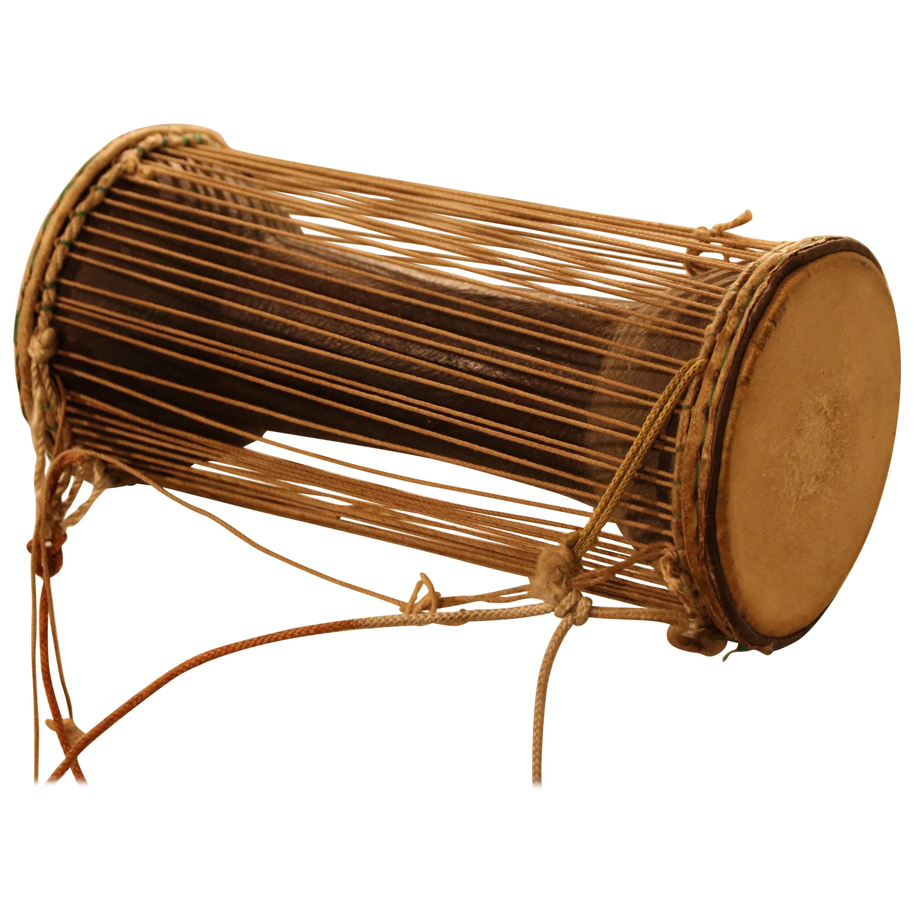 Antique Sub-Sahara African Talking Drum For Sale