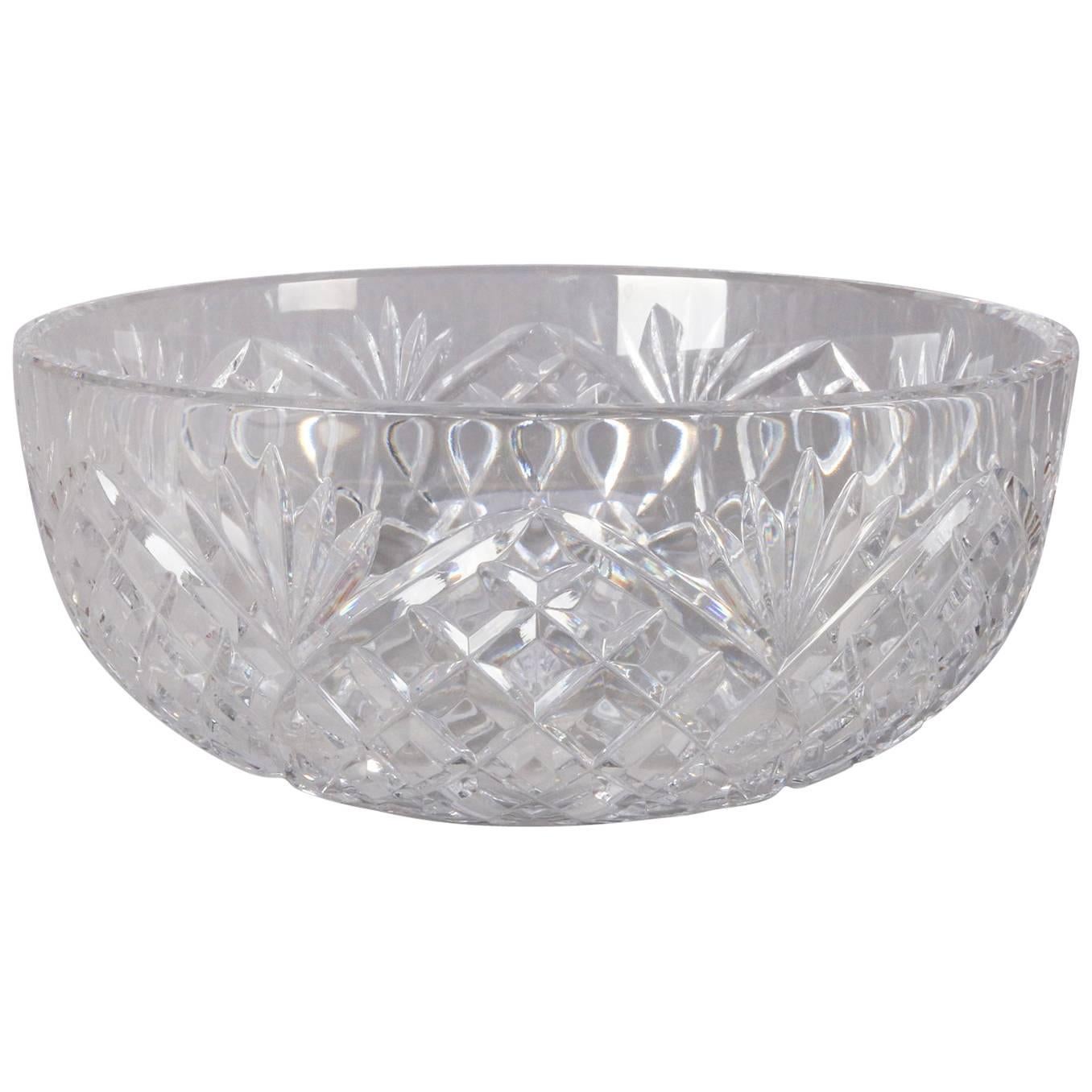 Hawkes School American Brilliant Cut Crystal Bowl, Pineapple Design 20th Century