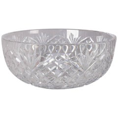 Vintage Hawkes School American Brilliant Cut Crystal Bowl, Pineapple Design 20th Century