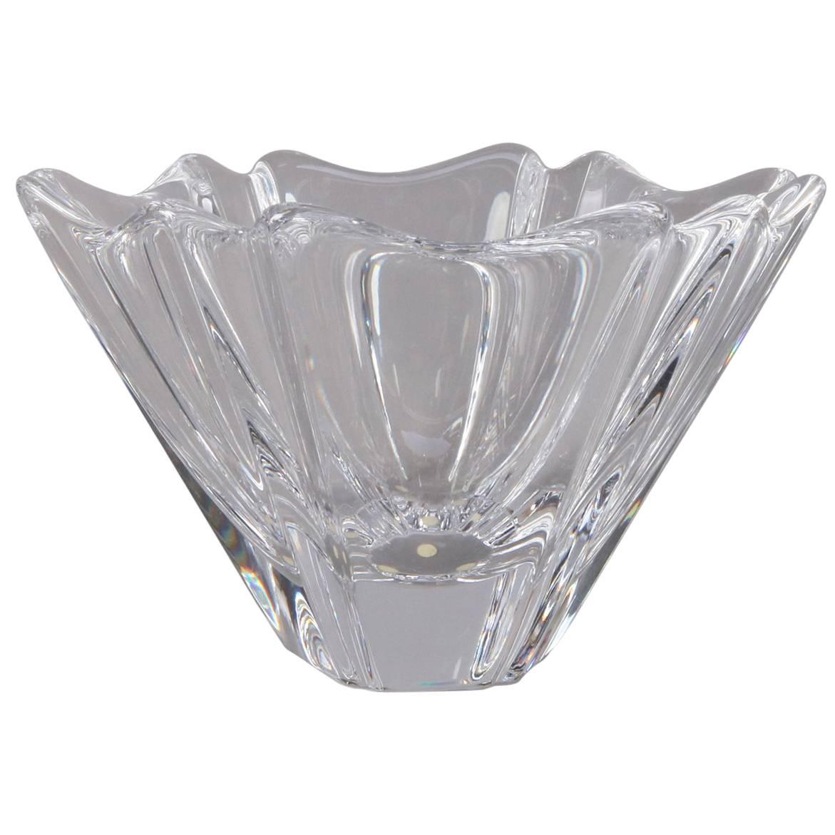 Swedish Crystal Orion Bowl by Lars Hellsten for Orrefors, 20th Century