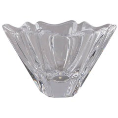 Vintage Swedish Crystal Orion Bowl by Lars Hellsten for Orrefors, 20th Century