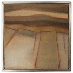 Mixed-Media Abstract Art, Signed Mendoza, 1979