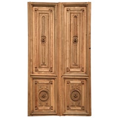 Vintage Fruitwood Interior Door Panels