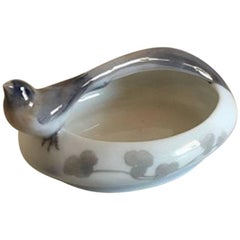 Royal Copenhagen Art Nouveau Bird Dish #753/376