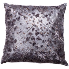 Couture Lace and Leather Pillow