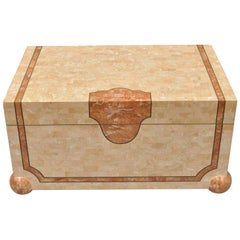 Used Robert Marcius Casa Bique Tessellated Stone Trunk Box Coffee Table Chest