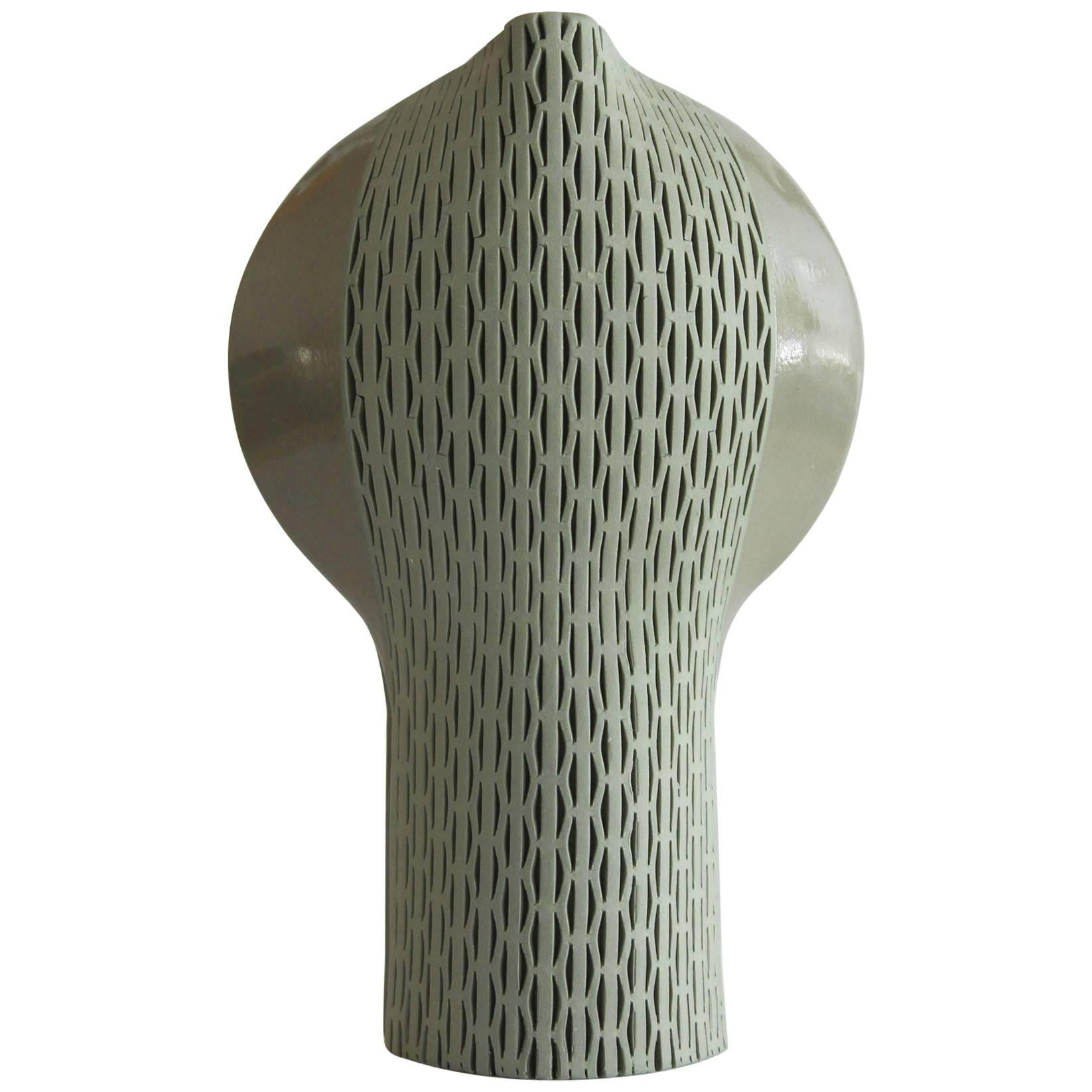 Calice C5 by Hélène Morbu, Limited Edition Handmade Ceramic Vase, France For Sale