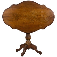 19th Century French Walnut Gueridon or Tilt-Top Table