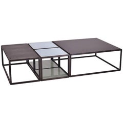Modular Low Table Collection, Brass and Glass