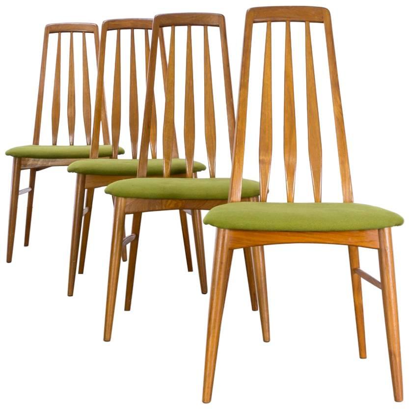 1970s Niels Koefoed ‘Eva’ Dining Chairs for Koefoed Hornslet Set of Four For Sale