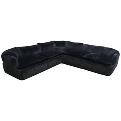 Italian Alberto Rosselli Confidential Corner Sofa for Saporiti, Early 1970s