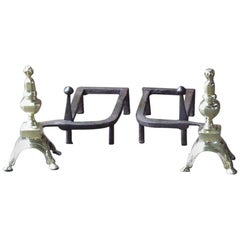 Used 17th Century French Andirons or Fire Dogs