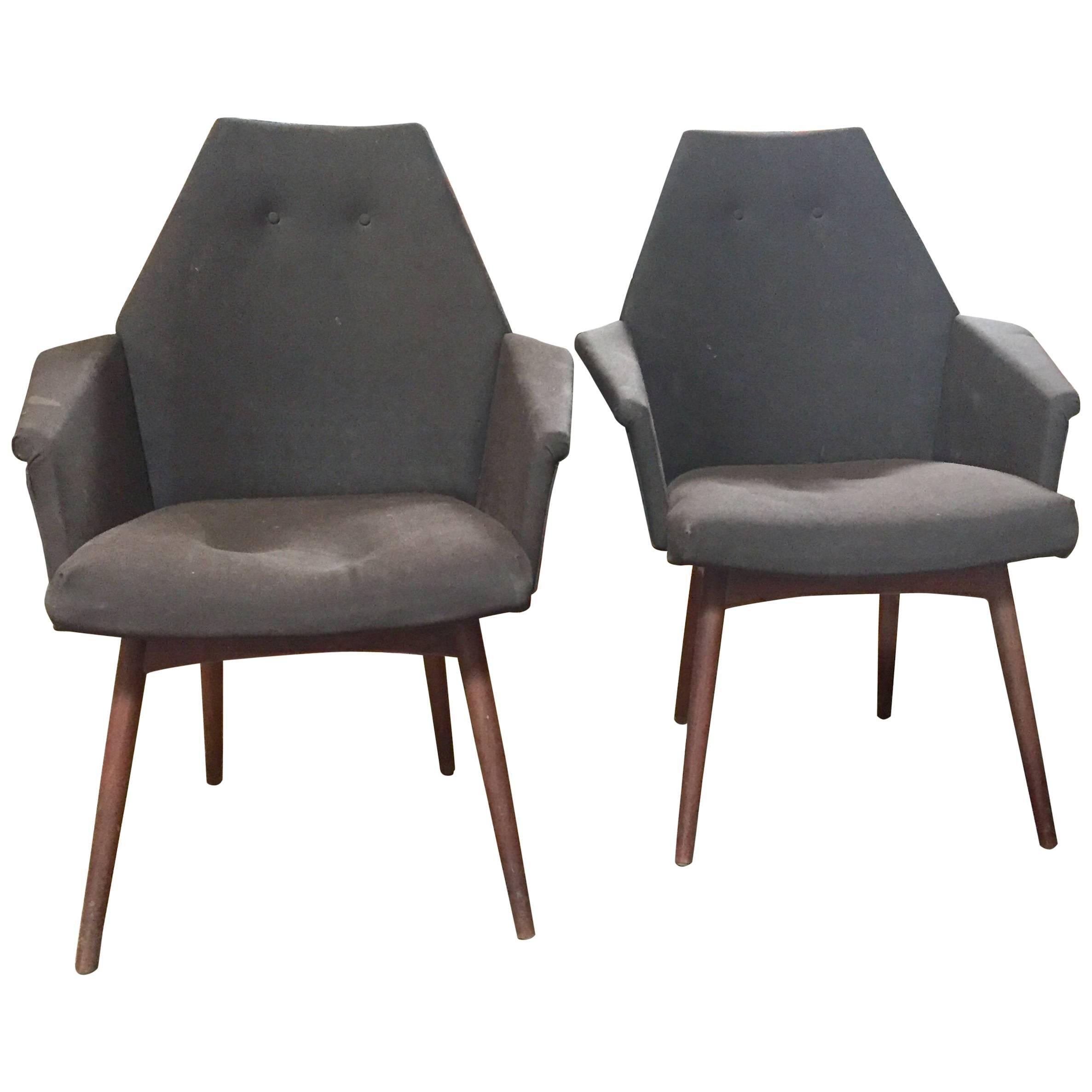 Adrian Pearsall Pair of Chairs For Sale