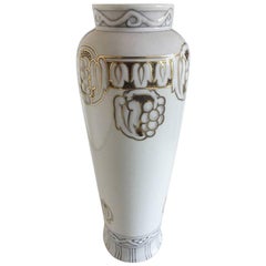 Bing & Grondahl Art Nouveau Unique Vase by Clara Nielsen and Theodor Larsen