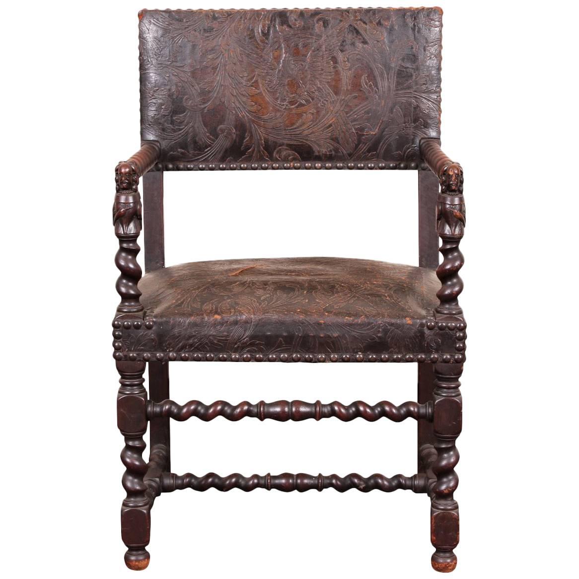 Renaissance Revival Hall Chair