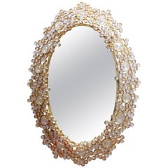 1970s Backlit Palwa Crystal Mirror