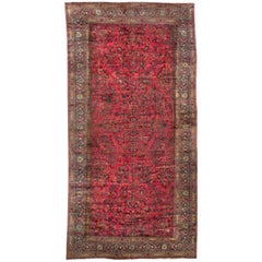 Persischer Meshad-Teppich in Übergröße, um 1900 1,48 x 28'10