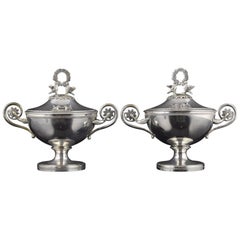 Pair of Sauceboats, Silver, Antonio Martínez, Platerías Martínez, Madrid, 1797