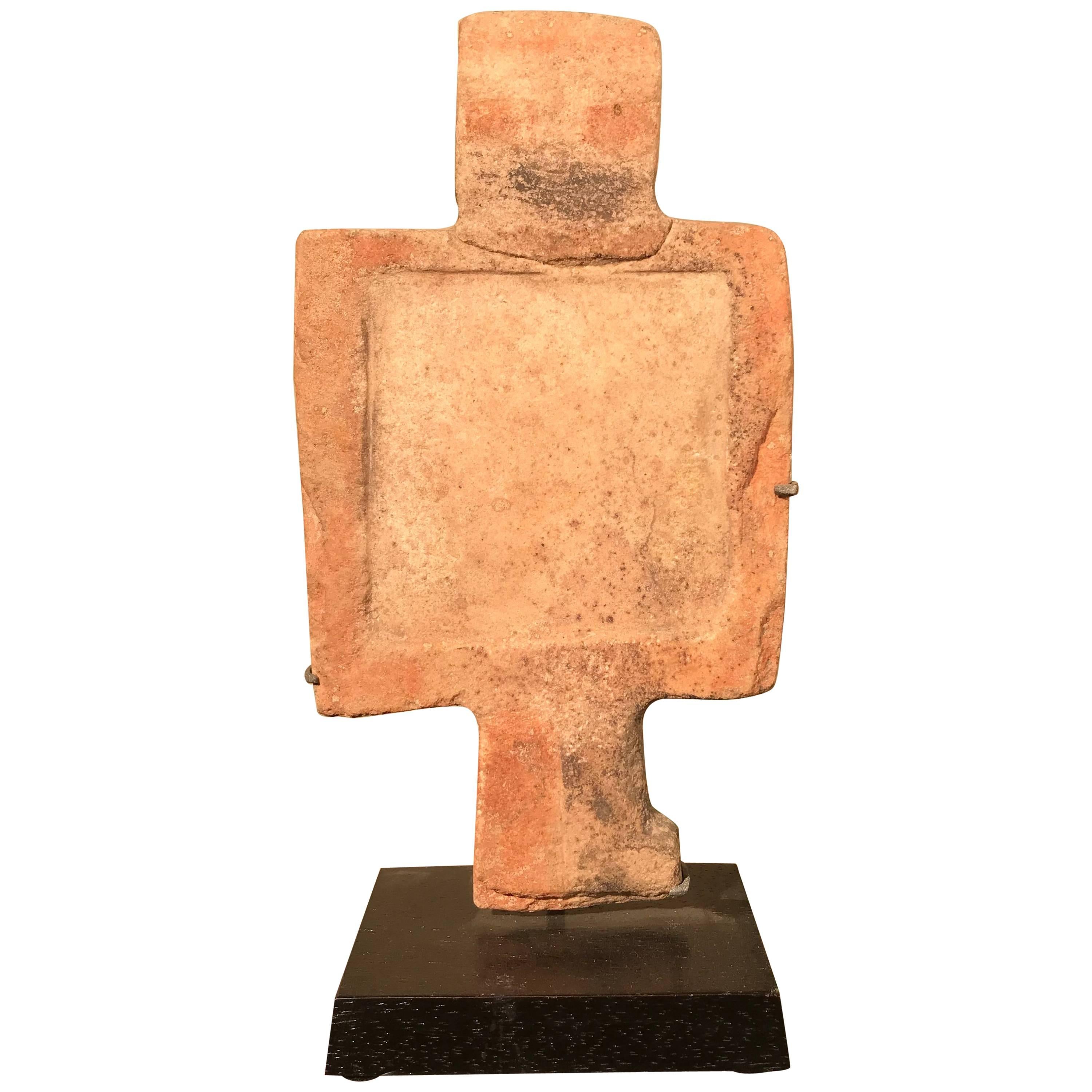 Antike amerikanische „ Human Effigy“ Steinmalerei Pallet, Anasazi-Kultur 900 n. Chr im Angebot