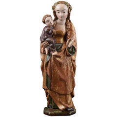 Antique "Virgin with Child", Mechelen, Belgium, 16th Century