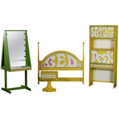 Used Drexel Plus One Peter Max Style Four-Piece Bedroom Set, 1970