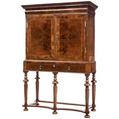 Early 18th Century William and Mary and Later Walnut Chest on Stand