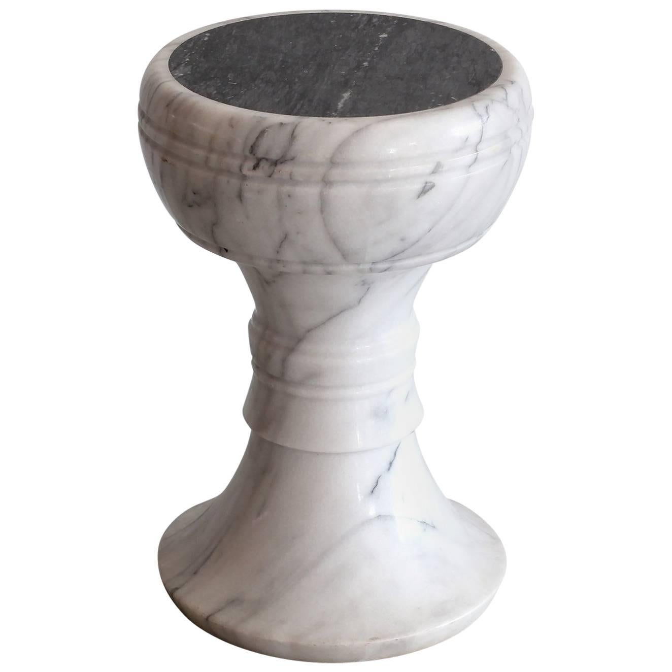 Carved Marble Stool