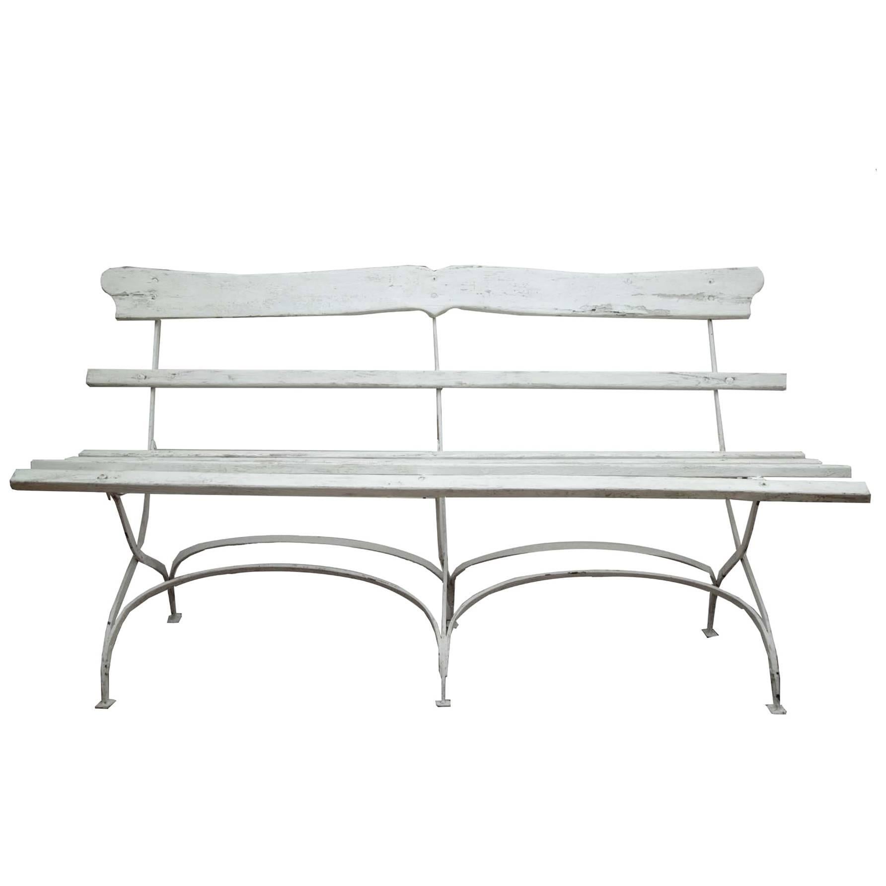 Antique Parisian Park Bench