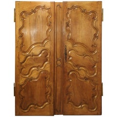 Antique Pair of 18th Century Armoire Doors from Arles France
