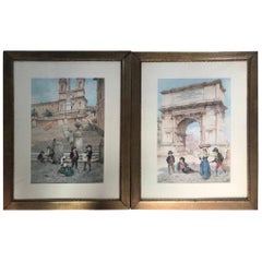 Roman Views by Ettore Ascenzi Dated, 1900