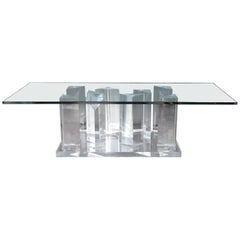 Lucite Prism Coffee Table