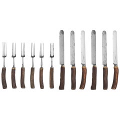 Set of Thornhill Antler Handle Cutlery, circa 1950