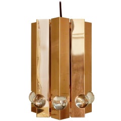 Model 2256/400 of Polished Copper by Cosack Lighting, Germany, 1960s